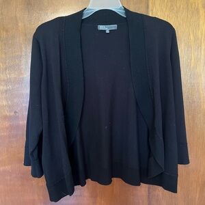 Black cropped shrug sweater